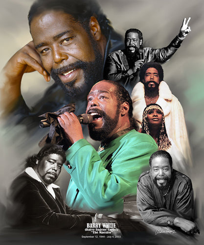 Framed Art Barry White: The Maestro by Wishum Gregory | 11 x 8 ½