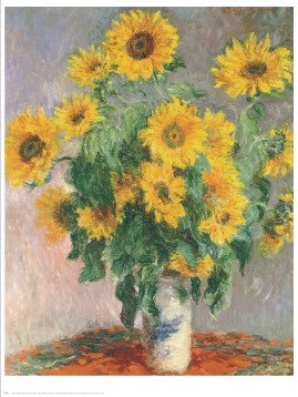 Sunflowers by Claude Monet | 30 x 24 Fine Art Print