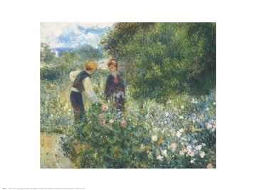 Picking Flowers by Pierre-Auguste Renoir | 24 x 30 Fine Art Print