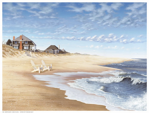 Framed Art Hampton Beach by Daniel Pollera | 12 ½ x 16 ½