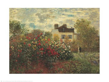 Artist's Garden in Argenteuil by Claude Monet | 24 x 30 Fine Art Print