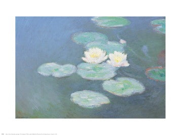 Nympheas Effet du Soir by Claude Monet | 24 x 30 Fine Art Print