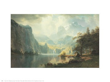In the Mountains by Albert Bierstadt | 24 x 30 Fine Art Print