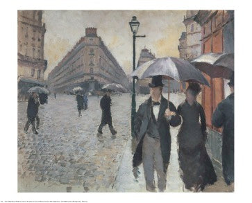 Paris, a Rainy Day, 1877 by Gustave Caillebotte | 24 x 30 Fine Art Print