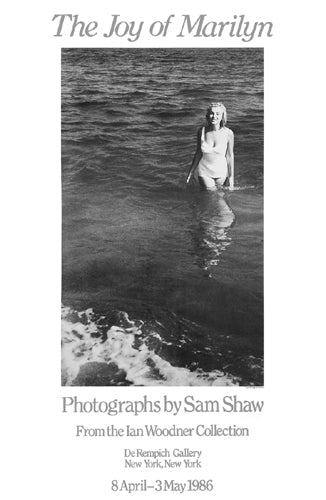 Framed Art Marilyn Monrow, Amagansett, NY, 1957 (Exhibition Poster, 1986) by S...