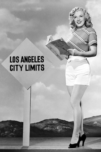 Framed Art Marilyn Monroe: LA City Limits 18 x 12