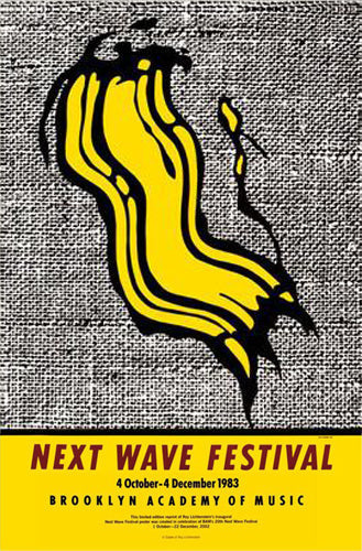 Framed Art Next Wave Festival, 1983 by Roy Lichtenstein | 36 x 24