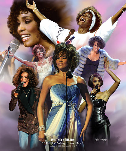 Framed Art Whitney Houston: I Will Always Love You by Wishum Gregory
