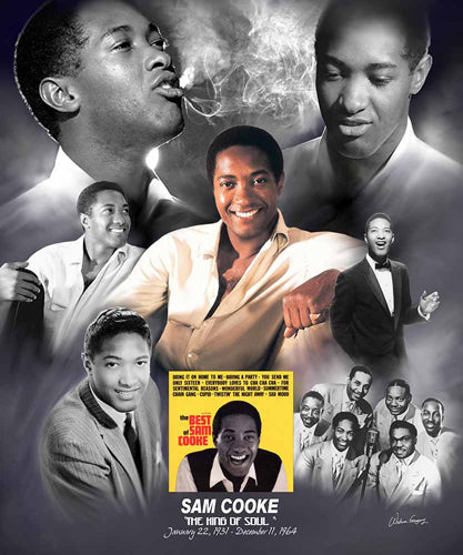 Framed Art Sam Cooke: The King of Soul by Wishum Gregory | 24 x 20