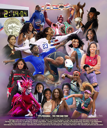 It’s Possible – Yes You Can Too by Wishum Gregory | 24 x 20 Fine Art Print