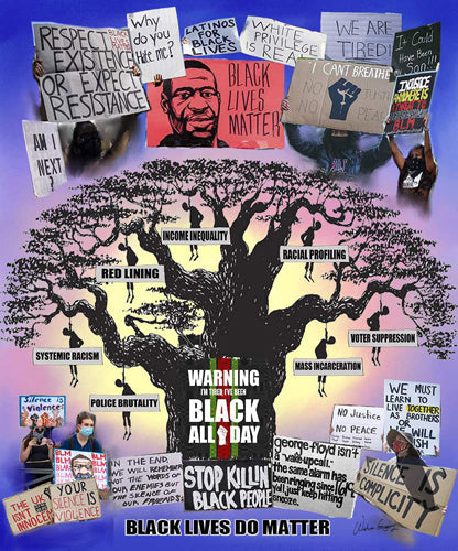 Framed Art Black Lives Do Matter (mini) by Wishum Gregory | 11 x 8 ½