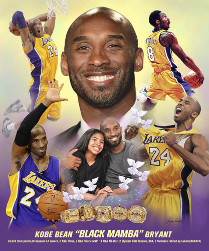 Framed Art Mamba Love by Wishum Gregory | 20 x 16