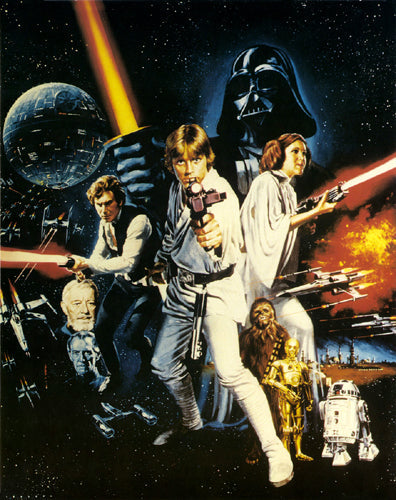 Framed Art Star Wars by Tom Chantrell | 14 x 11