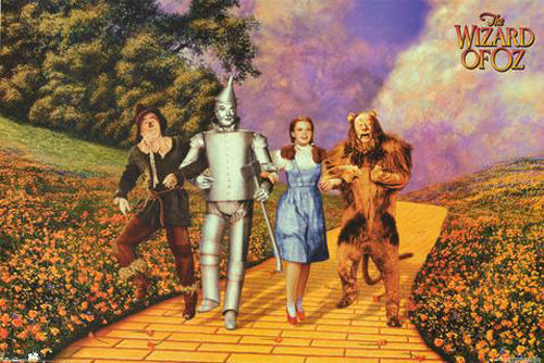 Framed Art The Wizard of Oz: Yellow Brick Road 24 x 36