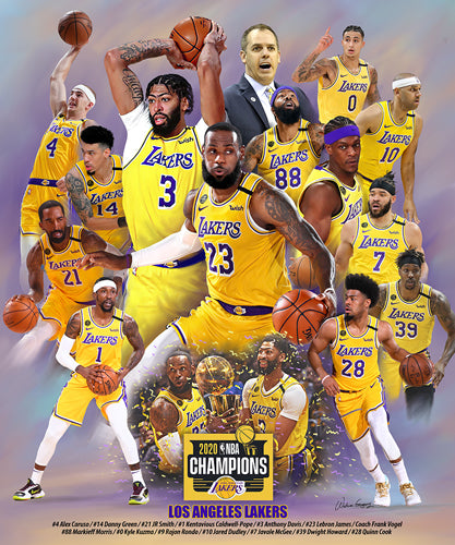 Lakers Championship 2020 by Wishum Gregory | 24 x 20 Fine Art Print