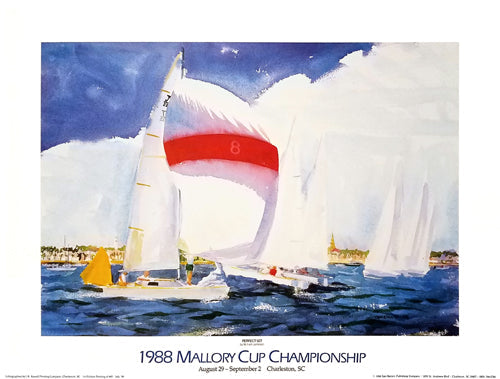 Framed Art Perfect Set (1988 Mallory Cup Championship, Charleston SC) by Willi...