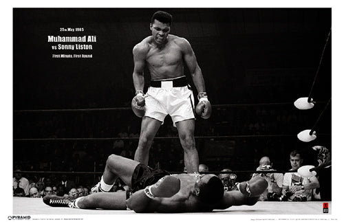 Muhammad Ali vs Sonny Liston (horizontal) Wall Art | 11 x 17 Fine Art Print