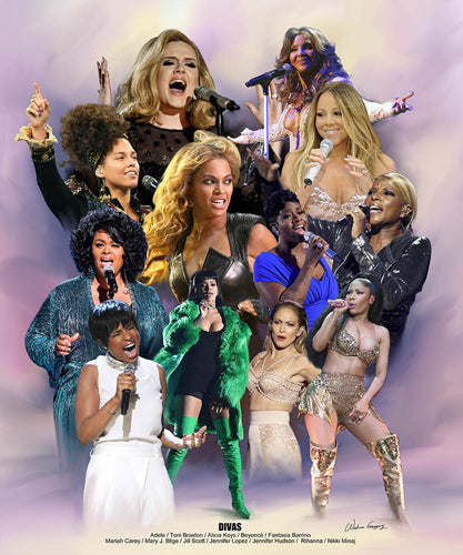 Framed Art Divas by Wishum Gregory | 24 x 20