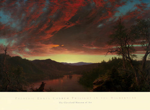 Framed Art Twilight in the Wilderness, 1860 by Frederic Edwin Church