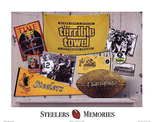 Framed Art Steelers Memories by Zachary Brazdis | 16 x 20