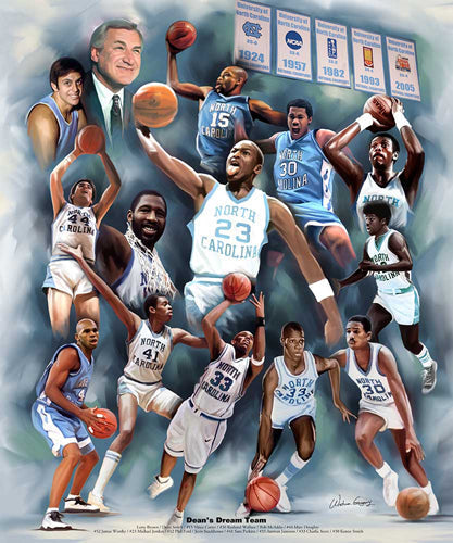 Framed Art Dean’s Dream Team by Wishum Gregory | 11 x 8 ½
