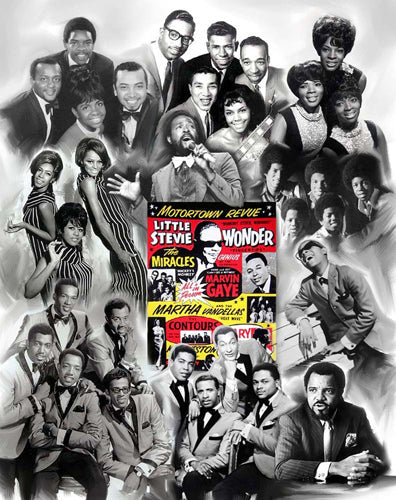 Framed Art Motortown Revue by Wishum Gregory | 11 x 8 ½