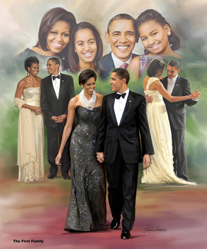 Framed Art The First Family by Wishum Gregory | 11 x 8 ½