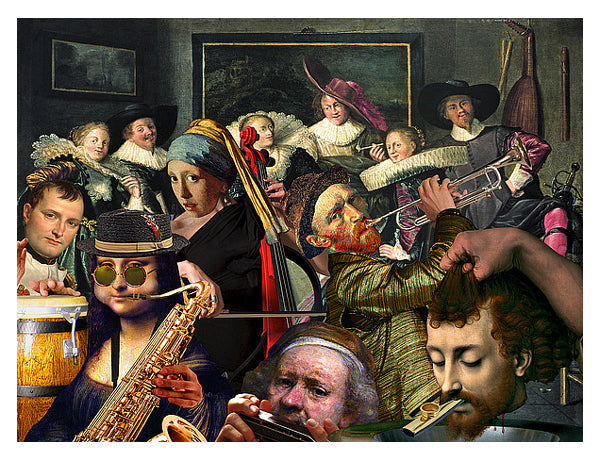 Framed Art Dinner Music by Barry Kite | 26 x 34
