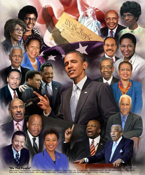 Framed Art We the People by Wishum Gregory | 11 x 8 ½