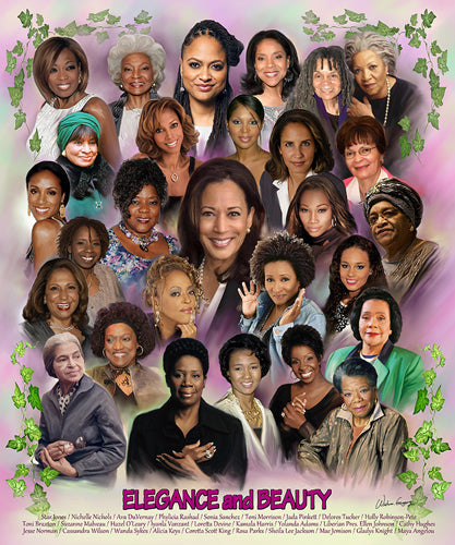Framed Art Elegance & Beauty (Alpha Kappa Alpha) by Wishum Gregory