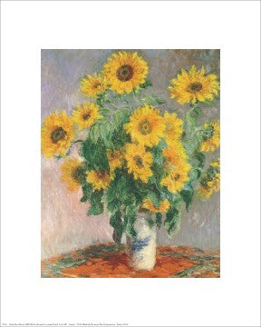 Sunflowers by Claude Monet | 20 x 16 Fine Art Print