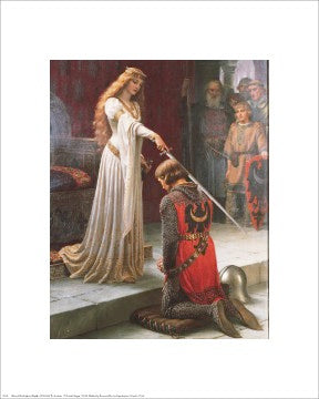 The Accolade by Edmund Blair Leighton | 20 x 16 Fine Art Print