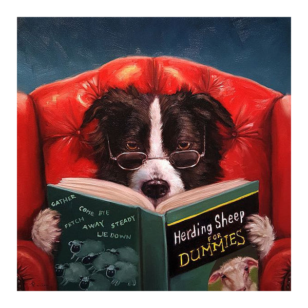 Herding Sheep by Lucia Heffernan | 18 x 18 Fine Art Print