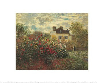Artist Garden in Argenteuil by Claude Monet | 16 x 20 Fine Art Print