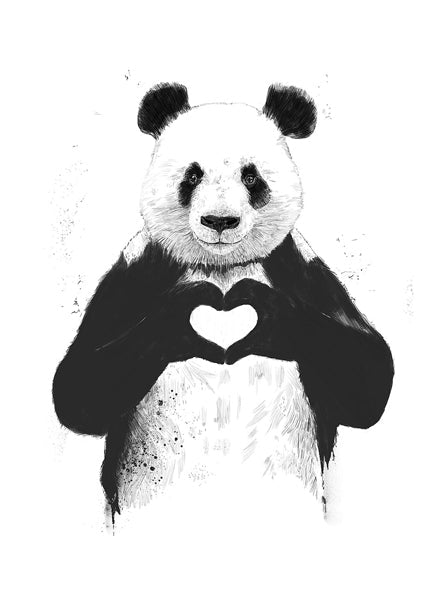 Framed Art All You Need Is Love by Balazs Solti | 23 x 17