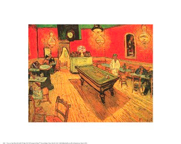 The Night Cafe with Pool Table by Vincent van Gogh | 16 x 20 Fine Art Print