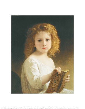 The Story Book by William-Adolphe Bouguereau | 14 x 11 Fine Art Print