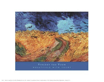 Wheatfield with Crows, 1890 by Vincent van Gogh | 11 x 14 Fine Art Print