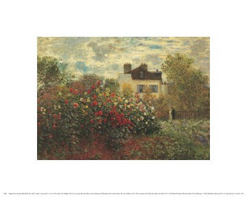 Artist Garden in Argenteuil by Claude Monet | 8 x 10 Fine Art Print
