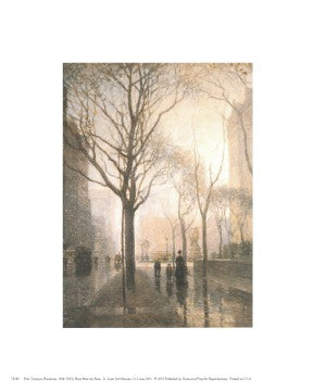 Plaza After the Rain by Paul Cornoyer | 10 x 8 Fine Art Print