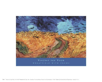 Wheatfield with Crows, 1890 by Vincent van Gogh | 8 x 10 Fine Art Print