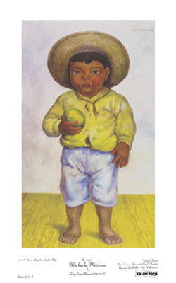 Framed Art Muchacho Mexicano by Diego Rivera | 16 x 10