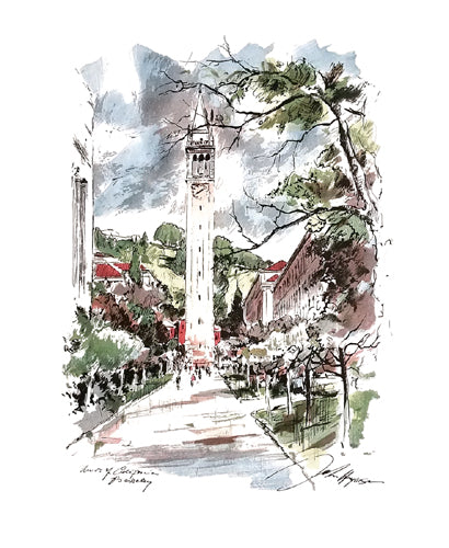 University of California Berkeley by John Haymson | 21 x 17 Fine Art Print