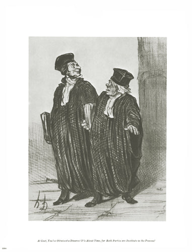 At Last, You’ve Obtained a Divorce by Honoré Daumier