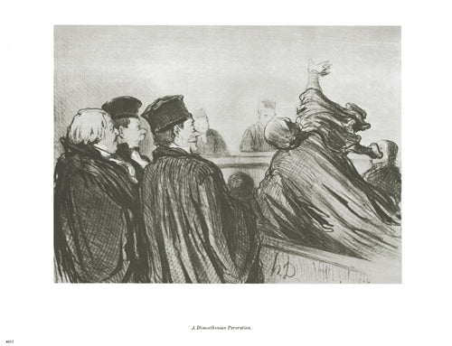 Framed Art A Demosthenian Peroration by Honoré Daumier | 10 x 13