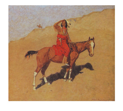 Framed Art The Scout by Frederic Remington | 28 x 31