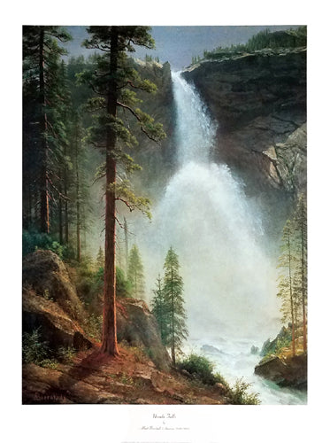 Nevada Falls by Albert Bierstadt | 35 x 26 Fine Art Print