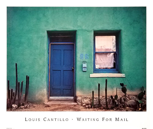 Framed Art Waiting for Mail by Louis Cantillo | 14 ¾ x 17 ½