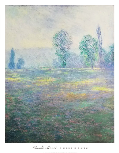 Meadow in Giverny by Claude Monet | 31 x 24 Fine Art Print