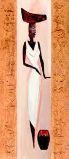 Nubile Nubian III by Alfred Gockel | 27 1/2 x 12 Fine Art Print